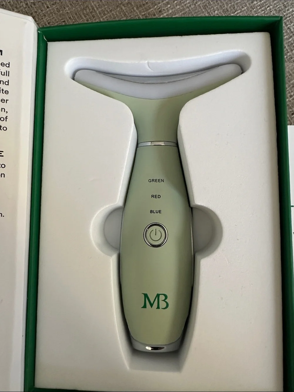 Mario Badescu Mint Green Thermal Face & Neck Massager